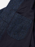 OG Bakers Jacket  Harris Tweed - Blue/Black