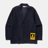 Fine Cord Server Suit Jacket - Dark Navy