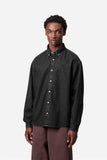 L/S Lucas Shirt - Black (stone washed)