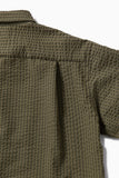 dry soft seersucker SS shirt - beige