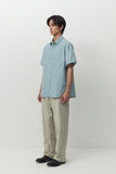 Essential Half Shirt - Blue Check