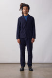 Fine Cord Server Suit Jacket - Dark Navy