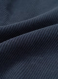 Pleated Track Pant Cord - Dark Navy