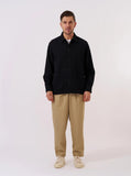 Kendal Cotton Travail Overshirt - Black