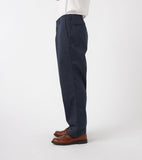 Wide Chino Pants - Navy