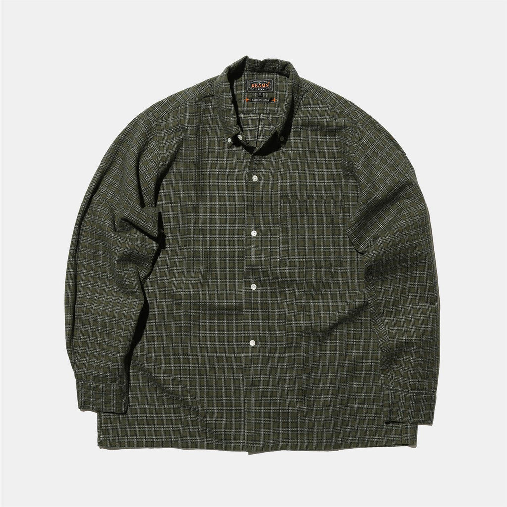 Open B. D. Dobby Plaid - Green