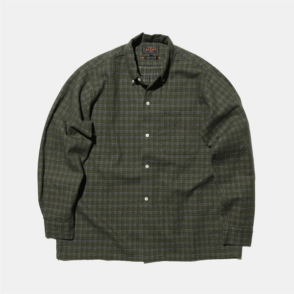 Open B. D. Dobby Plaid - Green