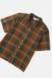 Plaid Resort S/S Shirt - Brown