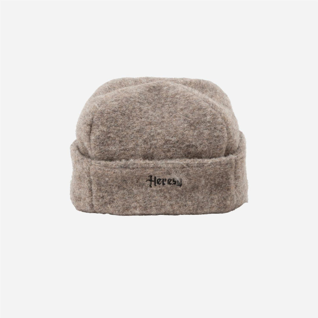 Square Wool Hat - Mushroom