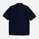 Fredensborg Mercerised Cotton Knitted Shirt - Dark Navy