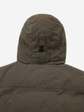 Washed Down Puffer Jacket - Olive Brown