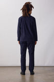 Fine Cord Server Suit Jacket - Dark Navy