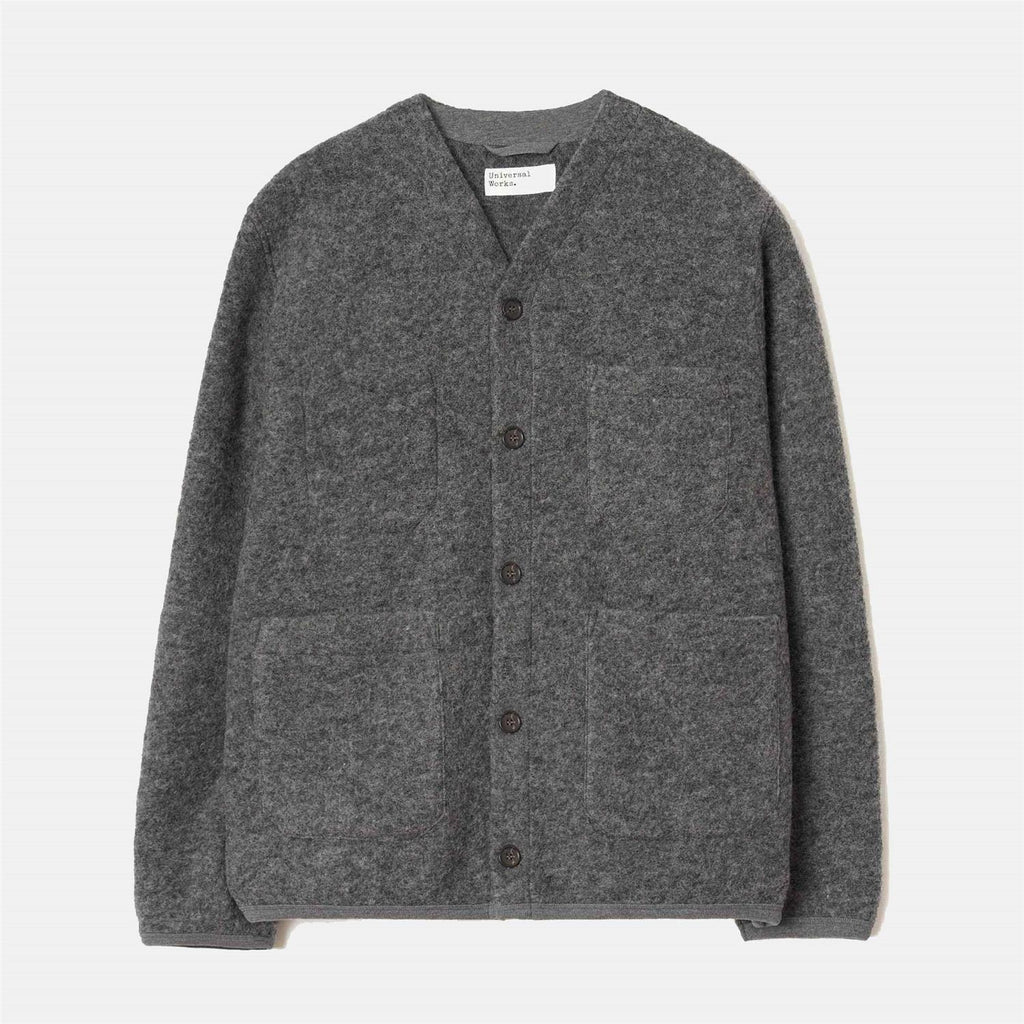 Cardigan Wool Fleece - Grey Marl