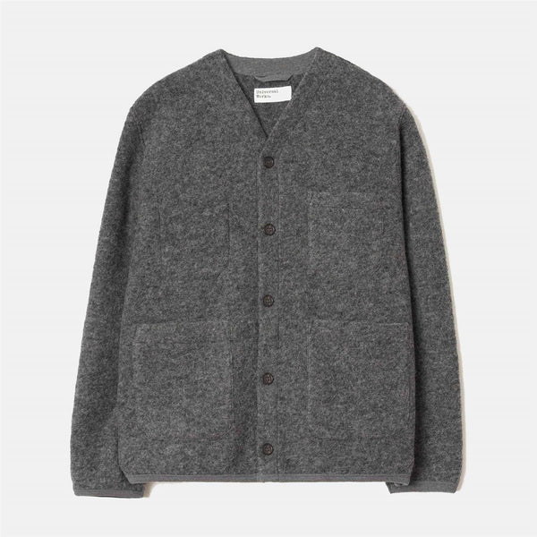 Cardigan Wool Fleece - Grey Marl