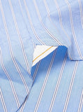 Mc Stripe Square Pocket Shirt - Blue