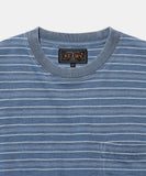 Pocket Tee Indigo Stripe - Sax Blue