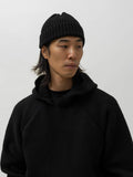Ribbed Beanie - Merino Wool Cashmere - Charcoal