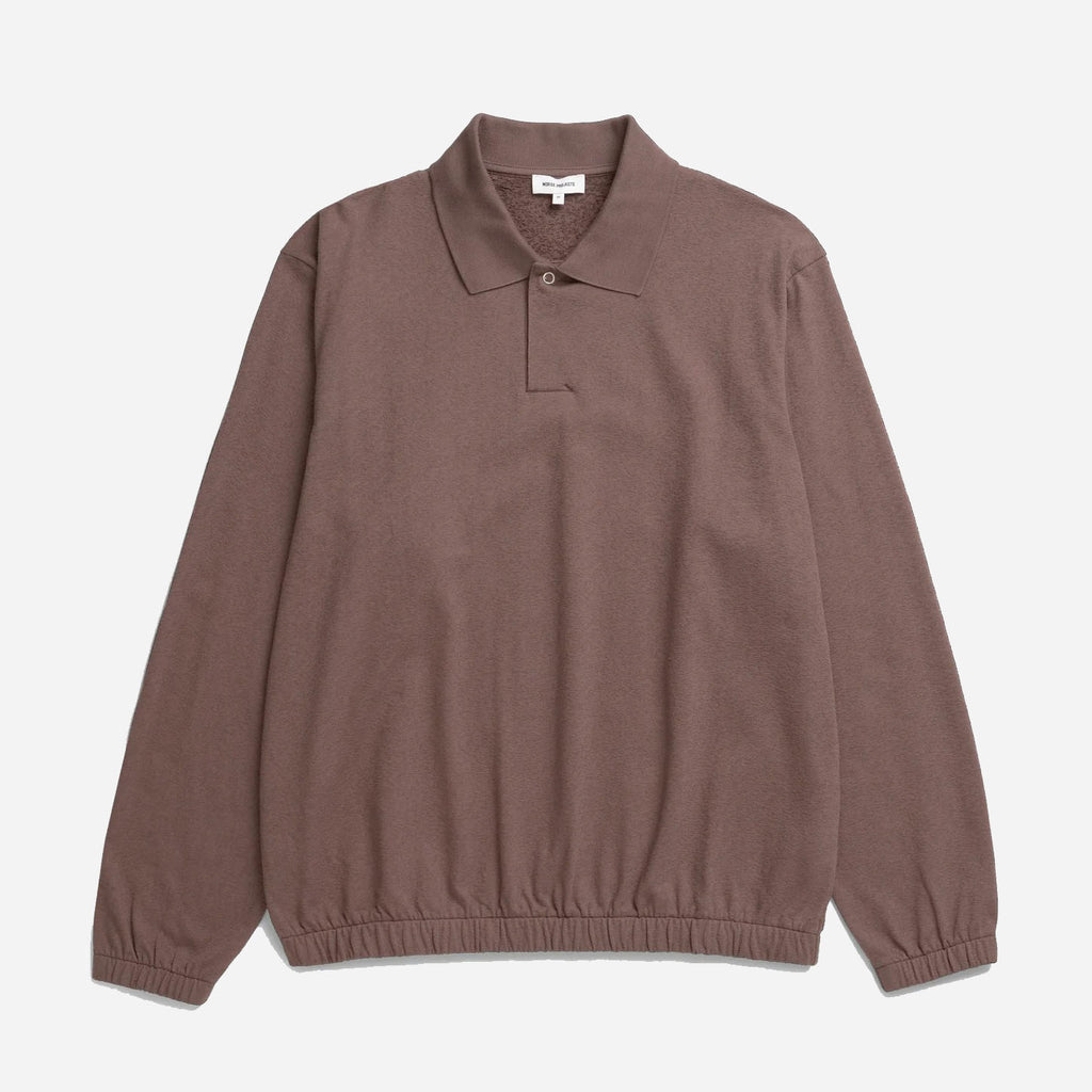 Sylane Relaxed Light Pile Jersey Polo - Peppercorn