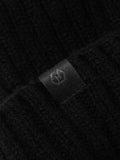 Ribbed Beanie - Merino Wool Cashmere - Charcoal