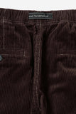 corduroy pants - dark brown