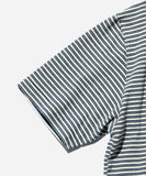 Pocket Tee Indigo Stripe - Off-White