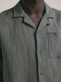 Crammond Shirt -  Green Check Japanese Seersucker