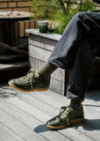 Rain Drop Crew Socks - Olive Drab/Green