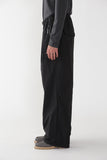 twill pants - black