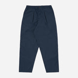 Recycled Polytech Pleated Track Pant - Navy