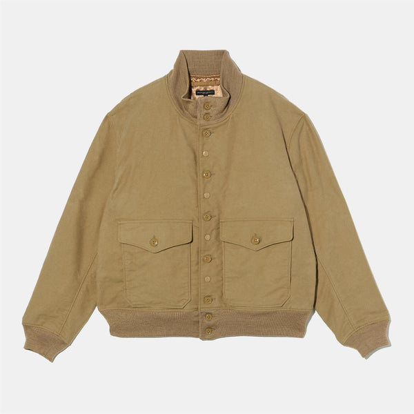 A-1 Jacket - Camel Cotton Moleskin