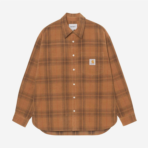 L/S Wilber Corduroy Shirt - Wilber Check/Hamilton Brown