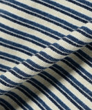 Pocket Tee Indigo Stripe - Off-White
