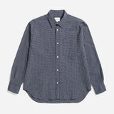 Espevik Check Oversized Shirt - Dark Navy