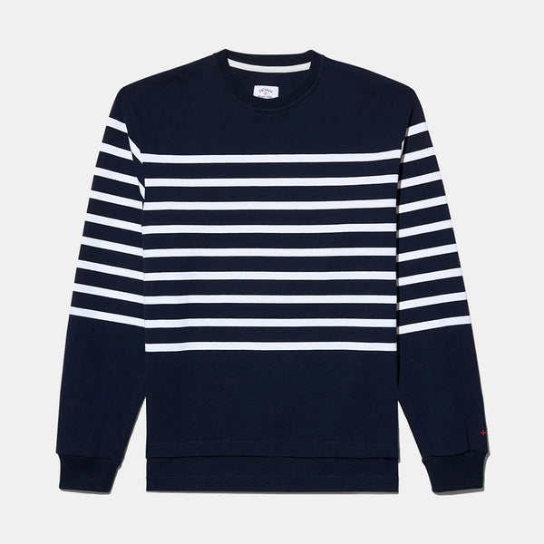 Striped Mariner Top - Navy/White