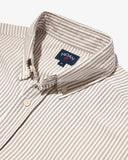 Noah Oxford Shirt - White/Brown
