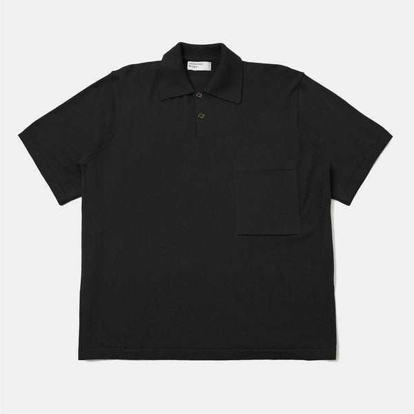Woolcot Bio S/S Pullover Knit Shirt II - Black