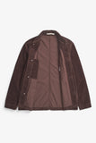 Folke Wide Corduroy Chore Jacket - Espresso