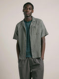 Crammond Shirt -  Green Check Japanese Seersucker