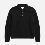 Rasmus Relaxed Brushed Polo - Black