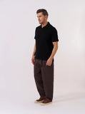 Fantasy Checkerboard Vacation Polo - Black