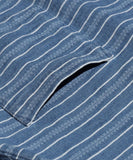 Pocket Tee Indigo Stripe - Sax Blue