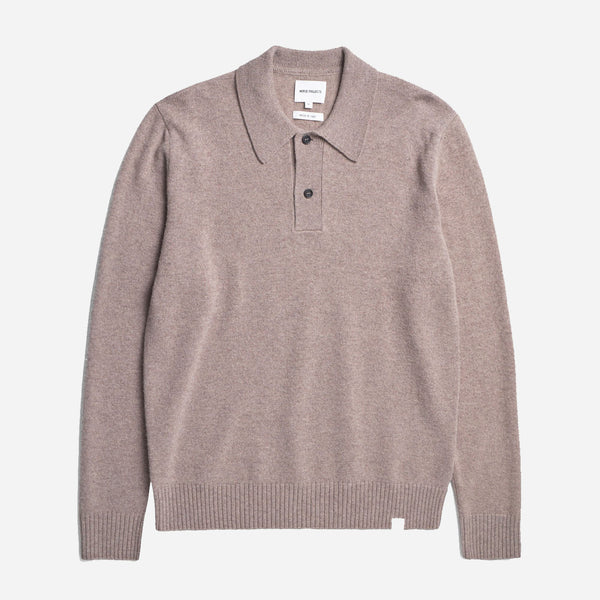 Norse Standard Merino Lambswool Polo - Clay