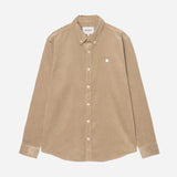 L/S Madison Fine Cord Shirt - Iroko/Wax