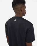 Cheque Jacquard Short Sleeve Tee - Black