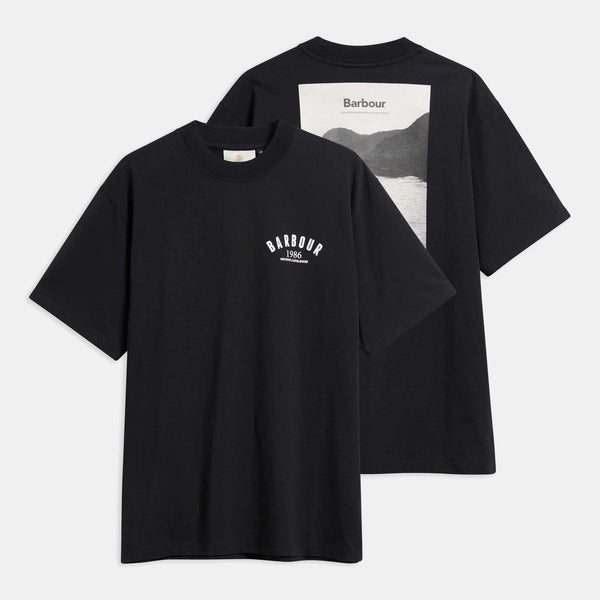 1986 Graphic Oversized T-Shirt - Black