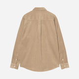 L/S Madison Fine Cord Shirt - Iroko/Wax