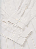 Square Pocket Shirt Monk Organic Stripe - Dove