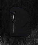 jacquard shaggy knit f/z hoodie - black