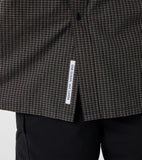 Micro Plaid Wind Shirt - Navy