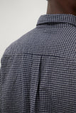 Espevik Check Oversized Shirt - Dark Navy